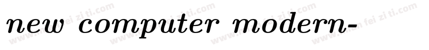 new computer modern字体转换